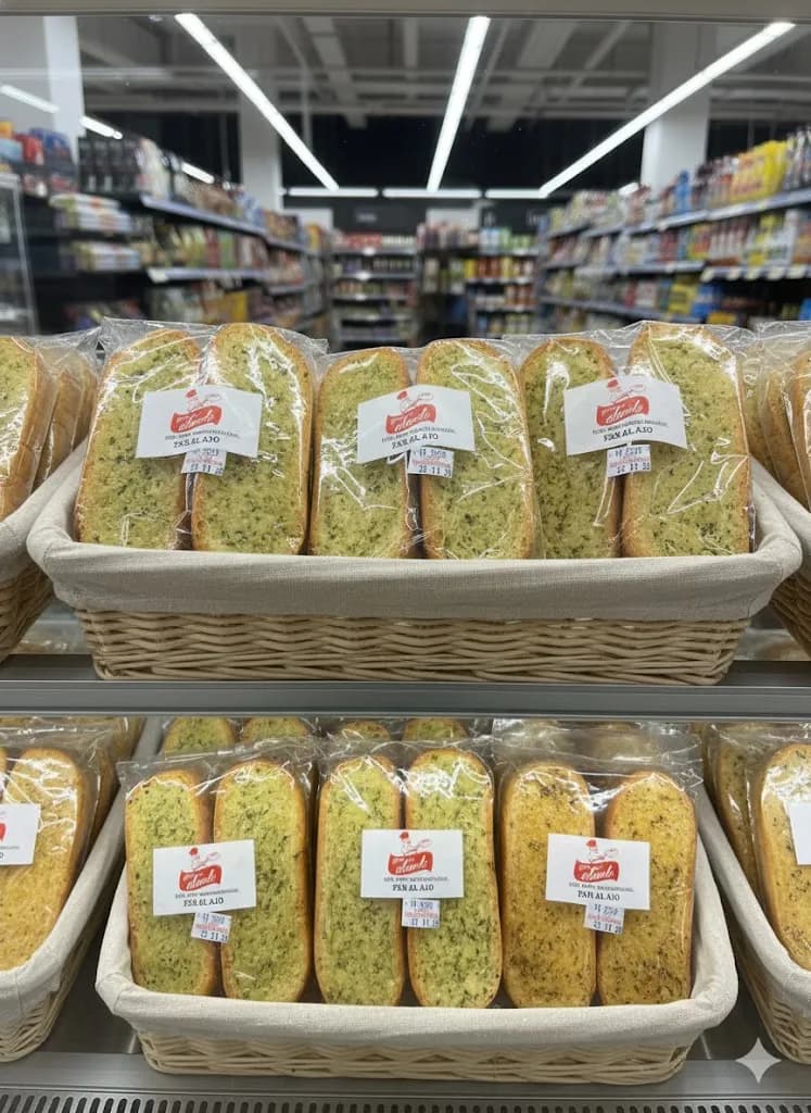 Pan al ajo de Panadería Pimpo's